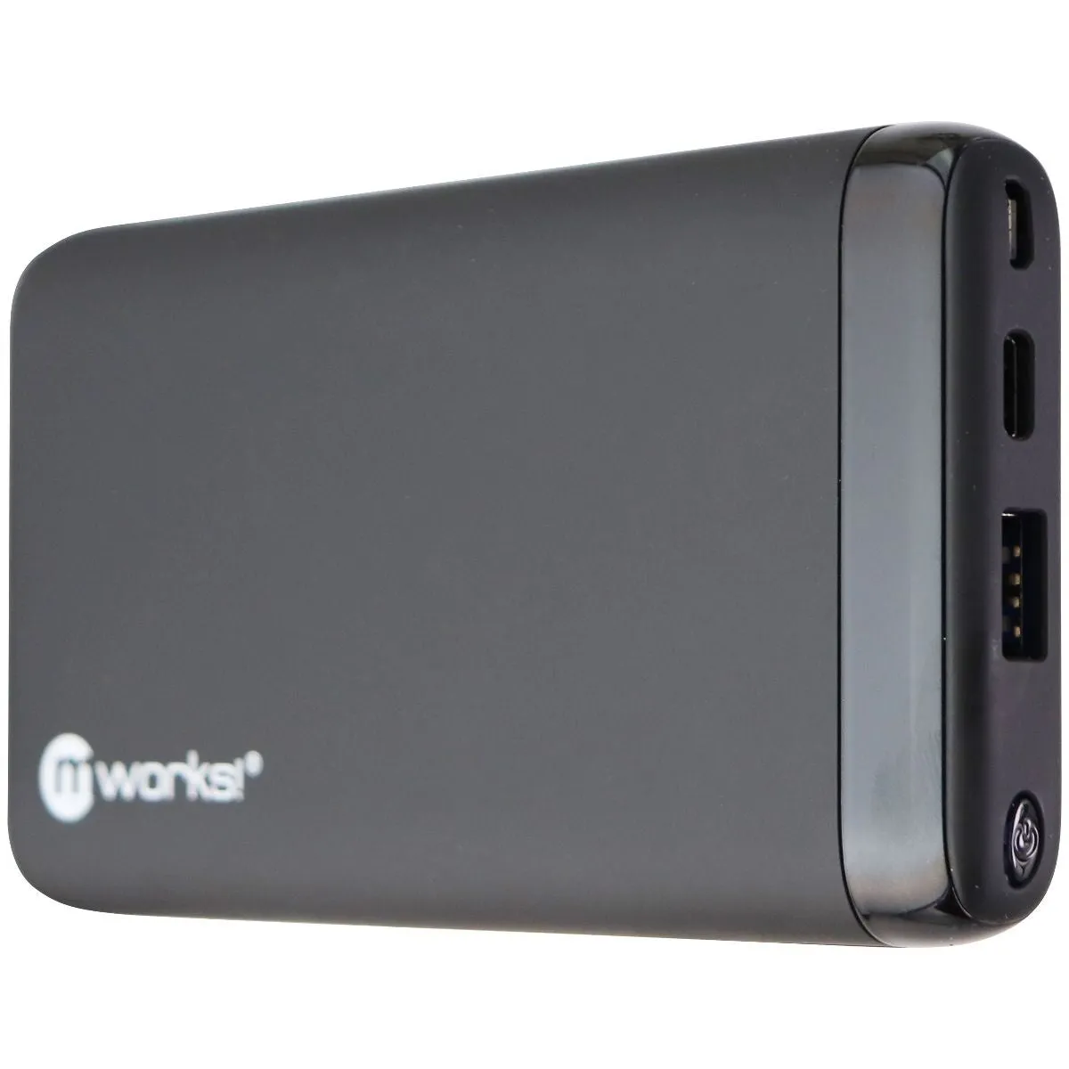 mWorks! mPower! Portable 10,000mAh USB and USB-C Power Bank - Black