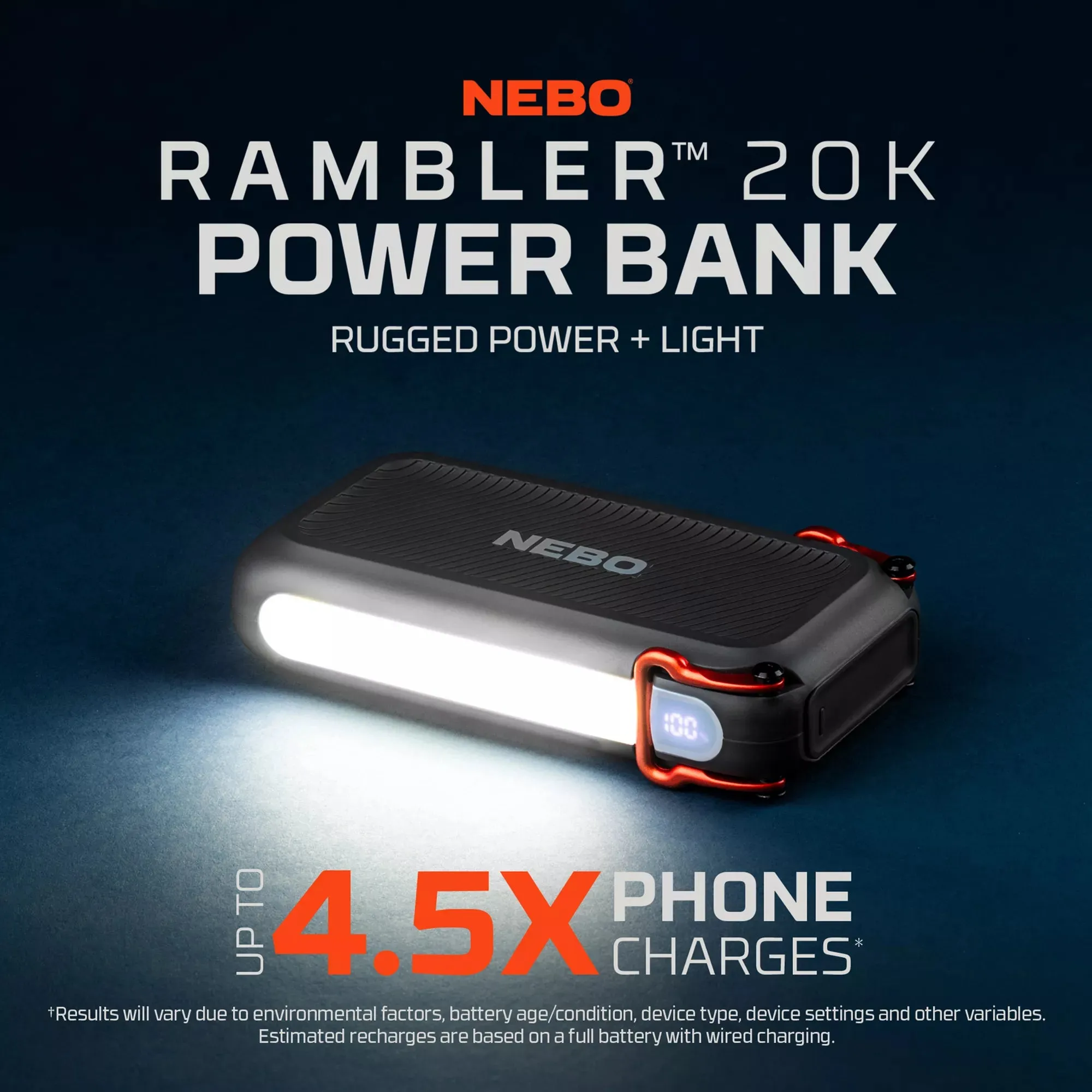 NEBO Rambler 20k Hand-HELD Power Bank