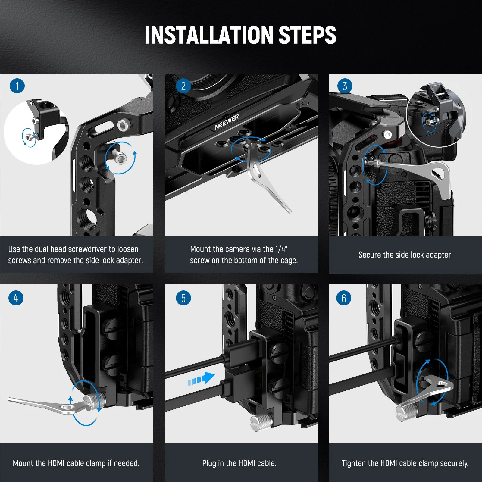 NEEWER CA055 Camera Cage for Lumix GH6