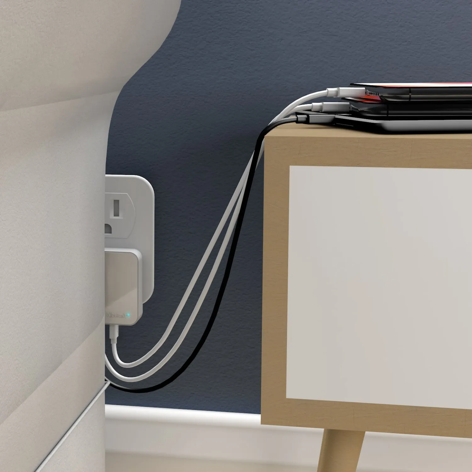 Nekmit 42W 4-Port USB-C Fast Wall Charger