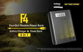 Nitecore F4 Four Slot Flexible Power Bank