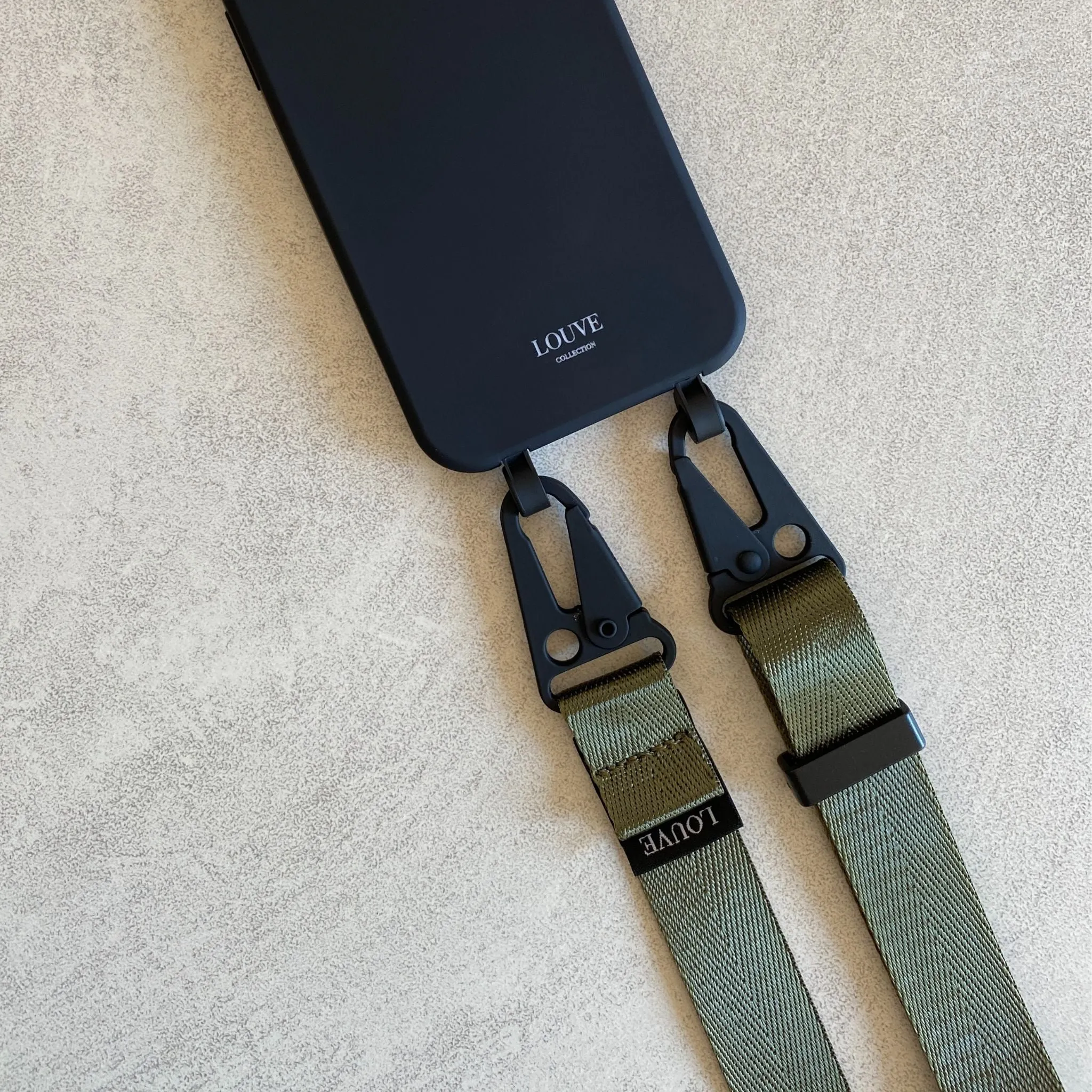 Olive Green Crossbody Phone Lanyard