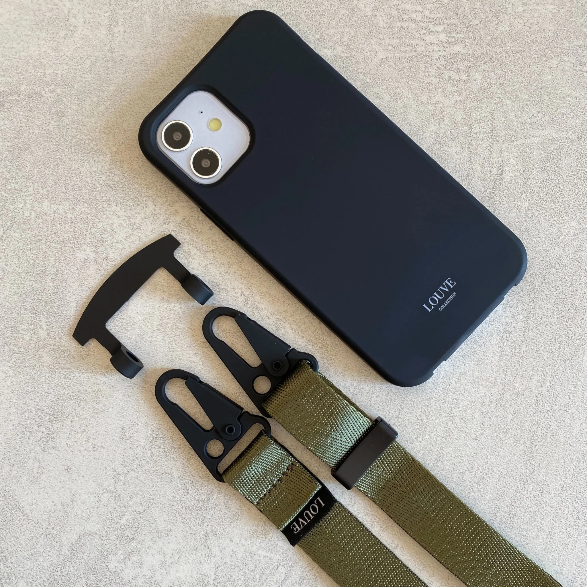 Olive Green Crossbody Phone Lanyard