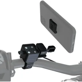 Oxford CLIQR USB Type C Handlebar Mount Kit Black