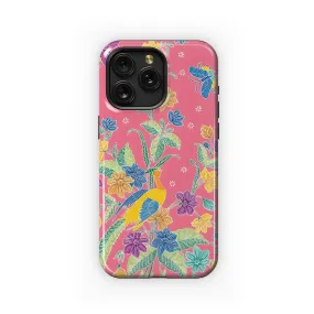 Peacock Nyonya Sarong Phone Case iPhone Samsung Cover Pixel 3826