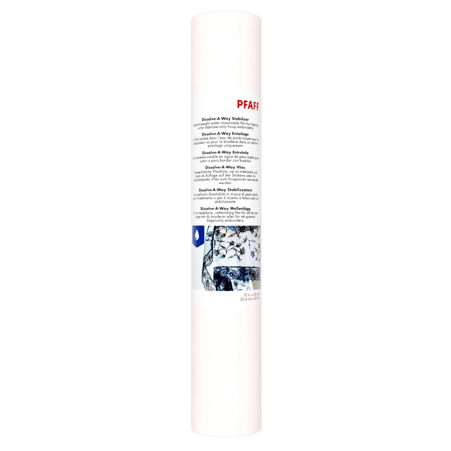 PFAFF® Dissolve-a-Way Stabilizer 12 inches x 25 Yards