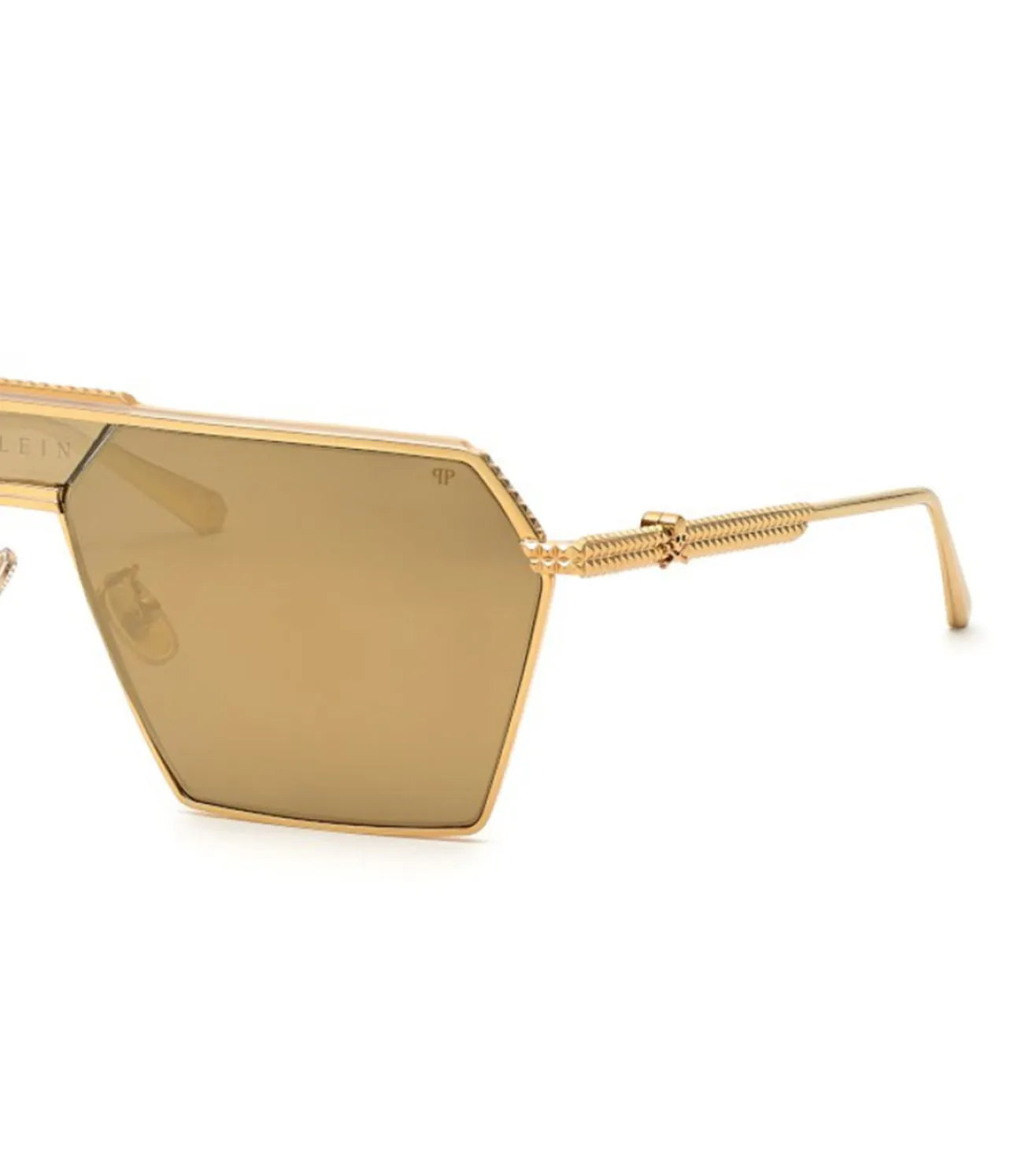 Philipp Plein Men's Gold Geometric Sunglasses