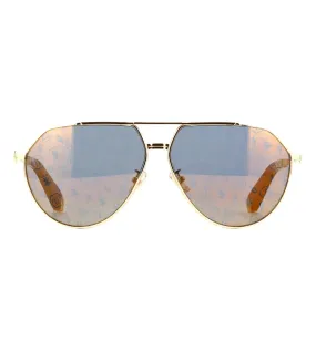 Philipp Plein Men's Gold Square Sunglasses