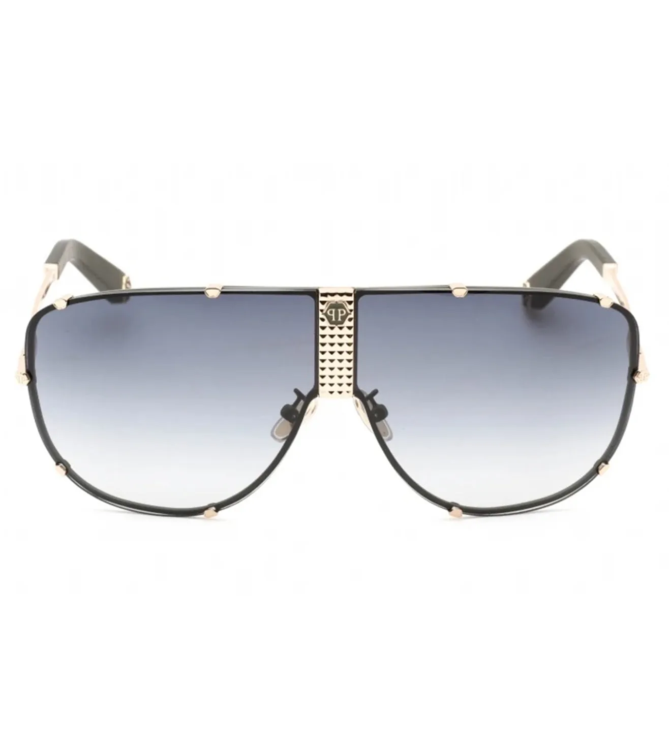 Philipp Plein Unisex Gradient Grey Aviator Sunglasses