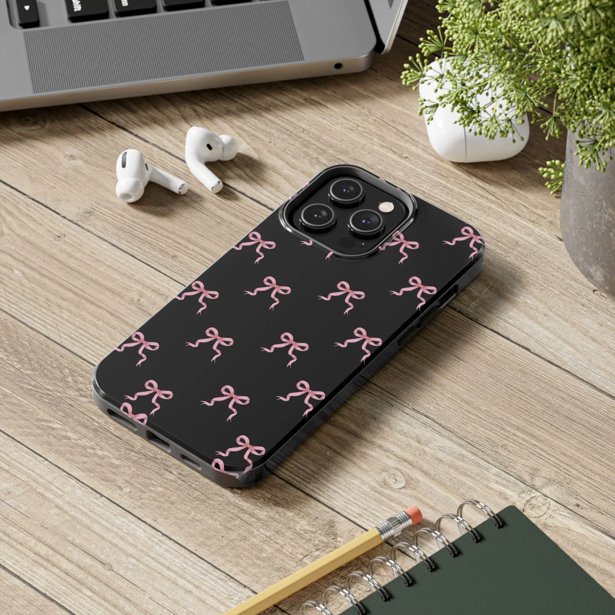 Pink Ribbon Charm iPhone Tough Case