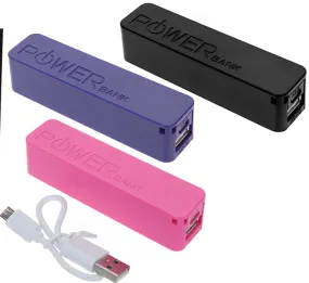 Portable USB Charger Power Bank For Mobile Devices - 1200 mAh