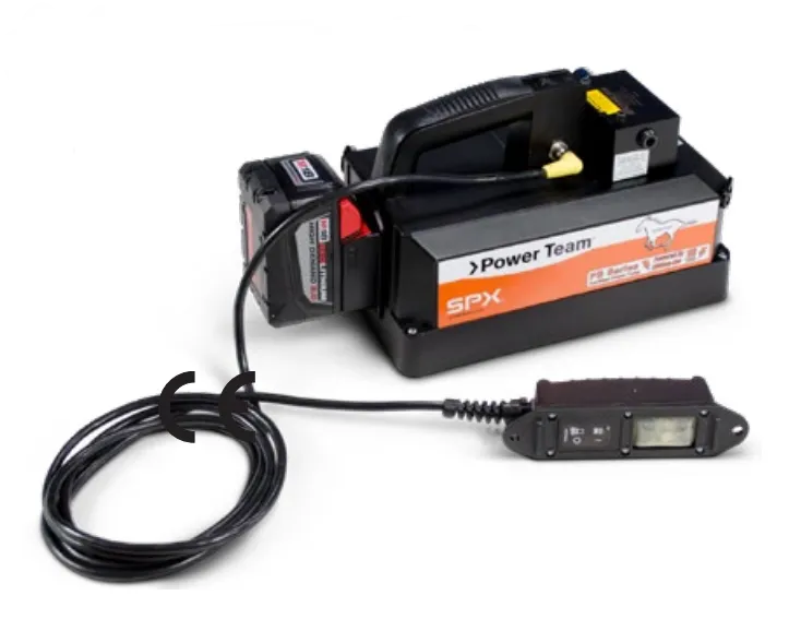 Power Team PB102P-2 Battery Powered Hydraulic Pump Single Acting