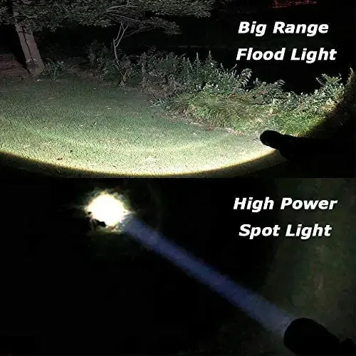 Powerful T6 LED Super Bright Aluminum Alloy Portable Flashlight USB Charging IPX5 Waterproof Camping Climbing Torch