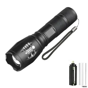 Powerful T6 LED Super Bright Aluminum Alloy Portable Flashlight USB Charging IPX5 Waterproof Camping Climbing Torch