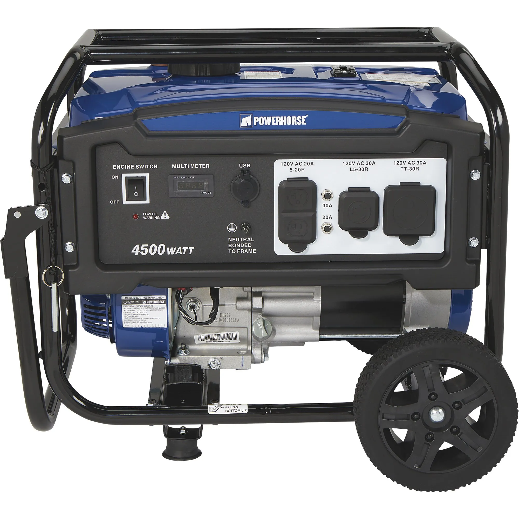 Powerhorse 102223 Generator 3600W/4500W DH212 Engine Gas New