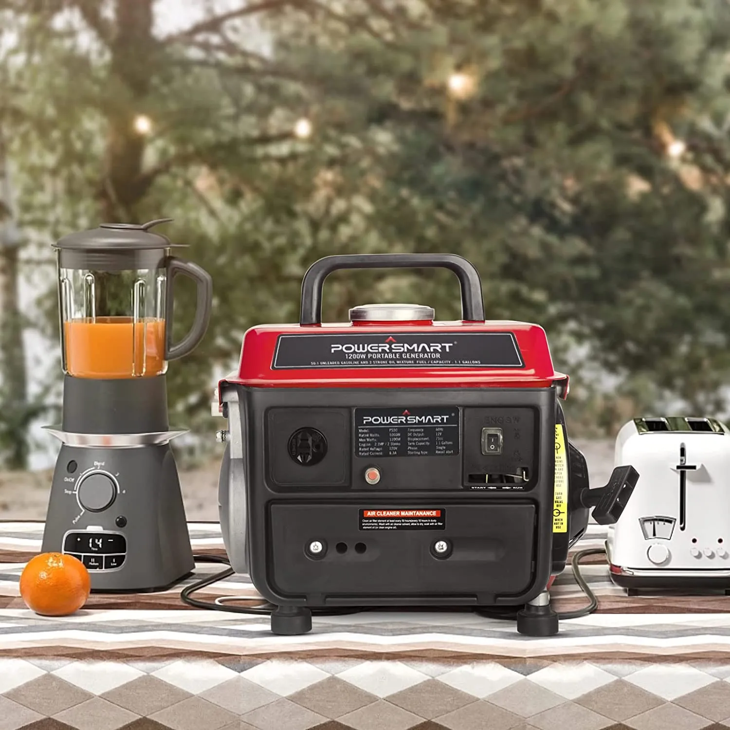 Powersmart PS50 Portable Generator 1000/1200W Gas 2 Stroke Recoil Start New