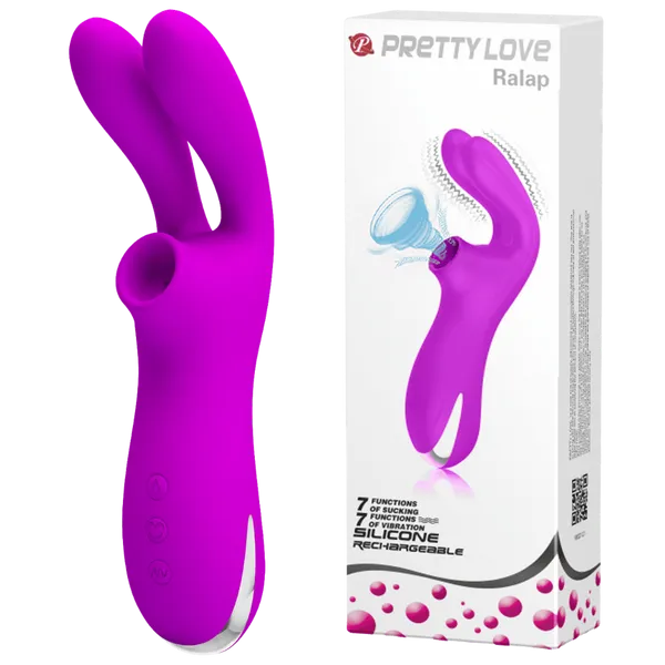 Pretty Love Palap Suction-Based Massager 7 Vibration 7 Sucking Functions Rechargeable