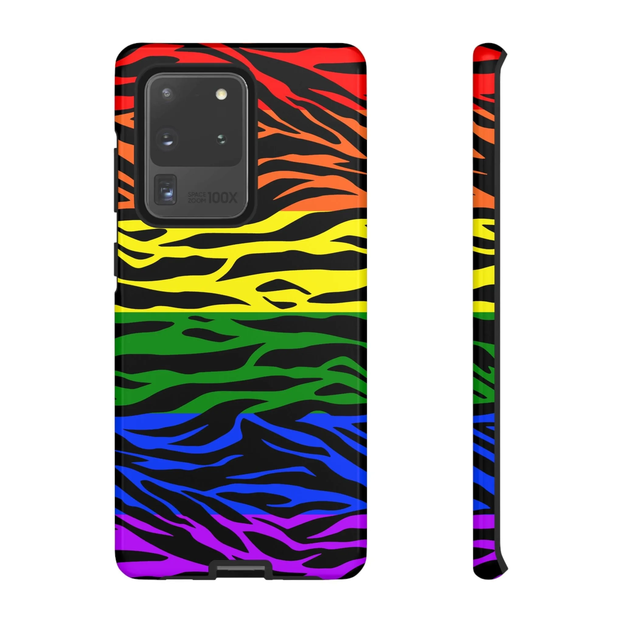 Pride LGBT Rainbow Discrete Tough Phone Case Tiger Print