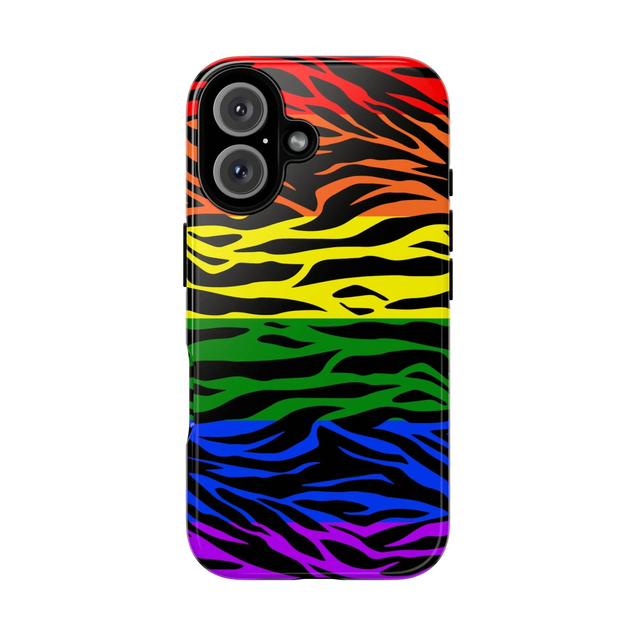 Pride LGBT Rainbow Discrete Tough Phone Case Tiger Print