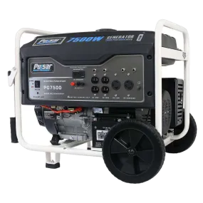 Pulsar PG7500 7500W/6000W Gas Electric Start Portable Generator New