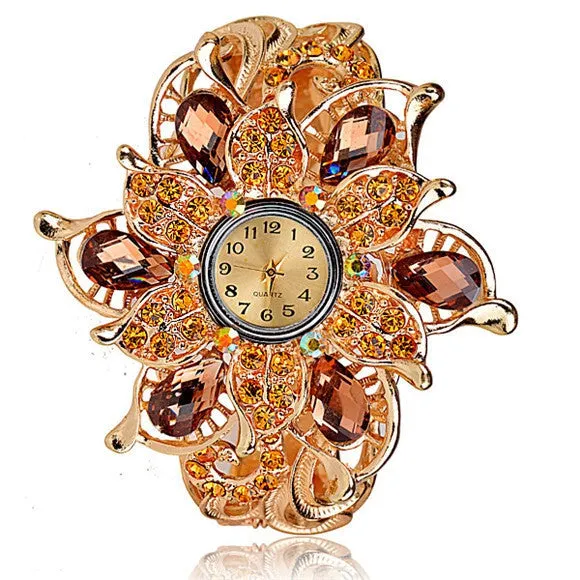 Quality crystal Women's Watches bracelet dress watch fashion ladies wristwatch Bangle watches