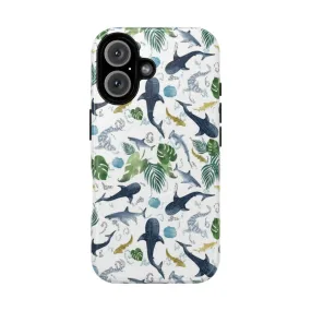 "Vibrant Watercolor Shark Phone Cases for Ocean Lovers"