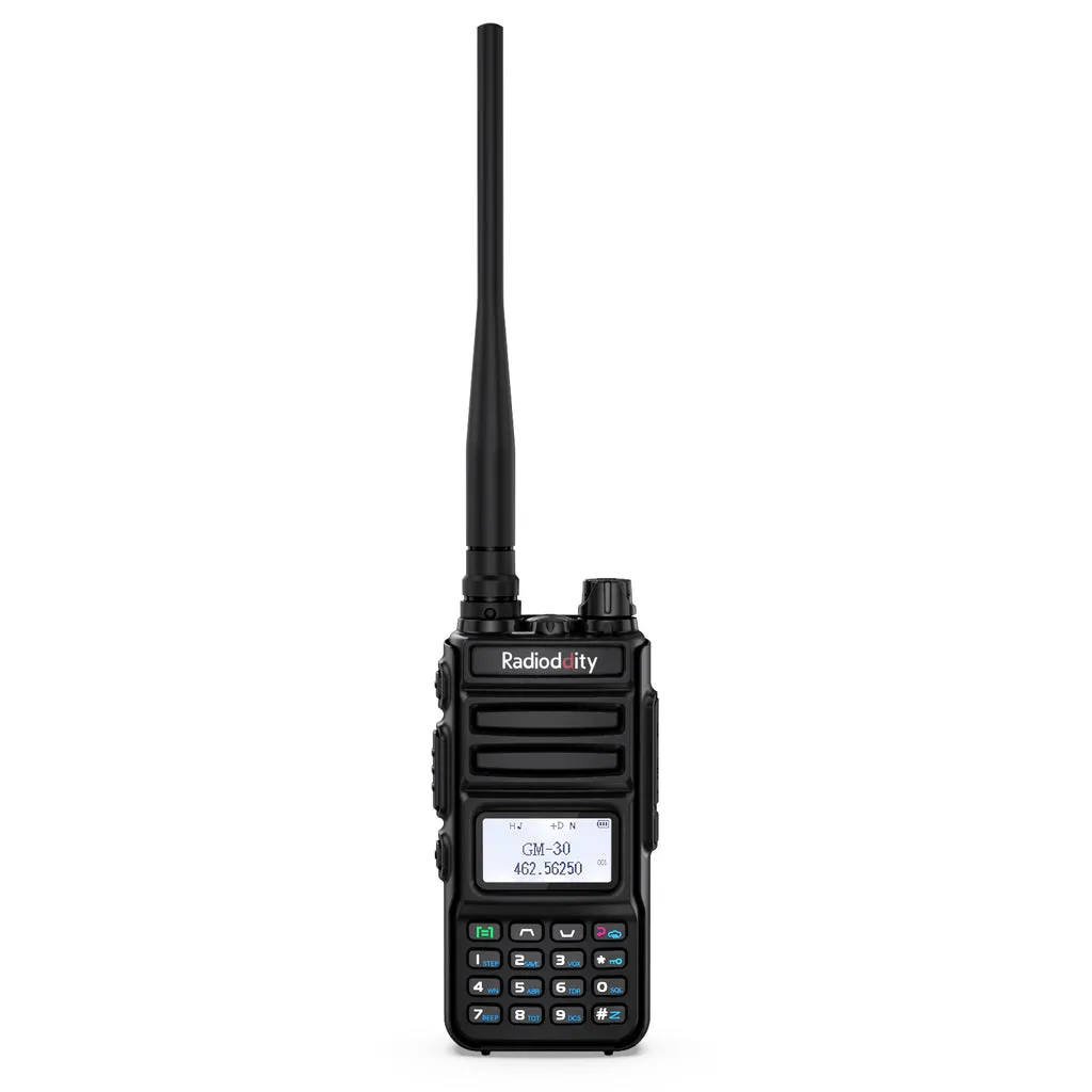 Radioddity GM-30 GMRS Radio [2 Pack   Cable] | 5W | VHF & UHF Scanner | NOAA | USB-C | SYNC