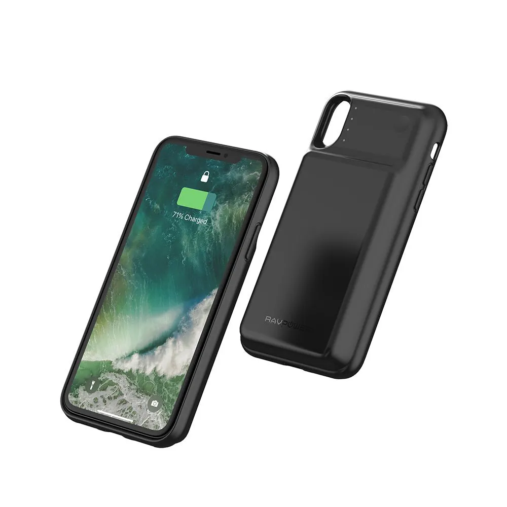 RAVPower 3200mAh Wireless TX RX Battery iPhone Case Waterproof Portable Charger