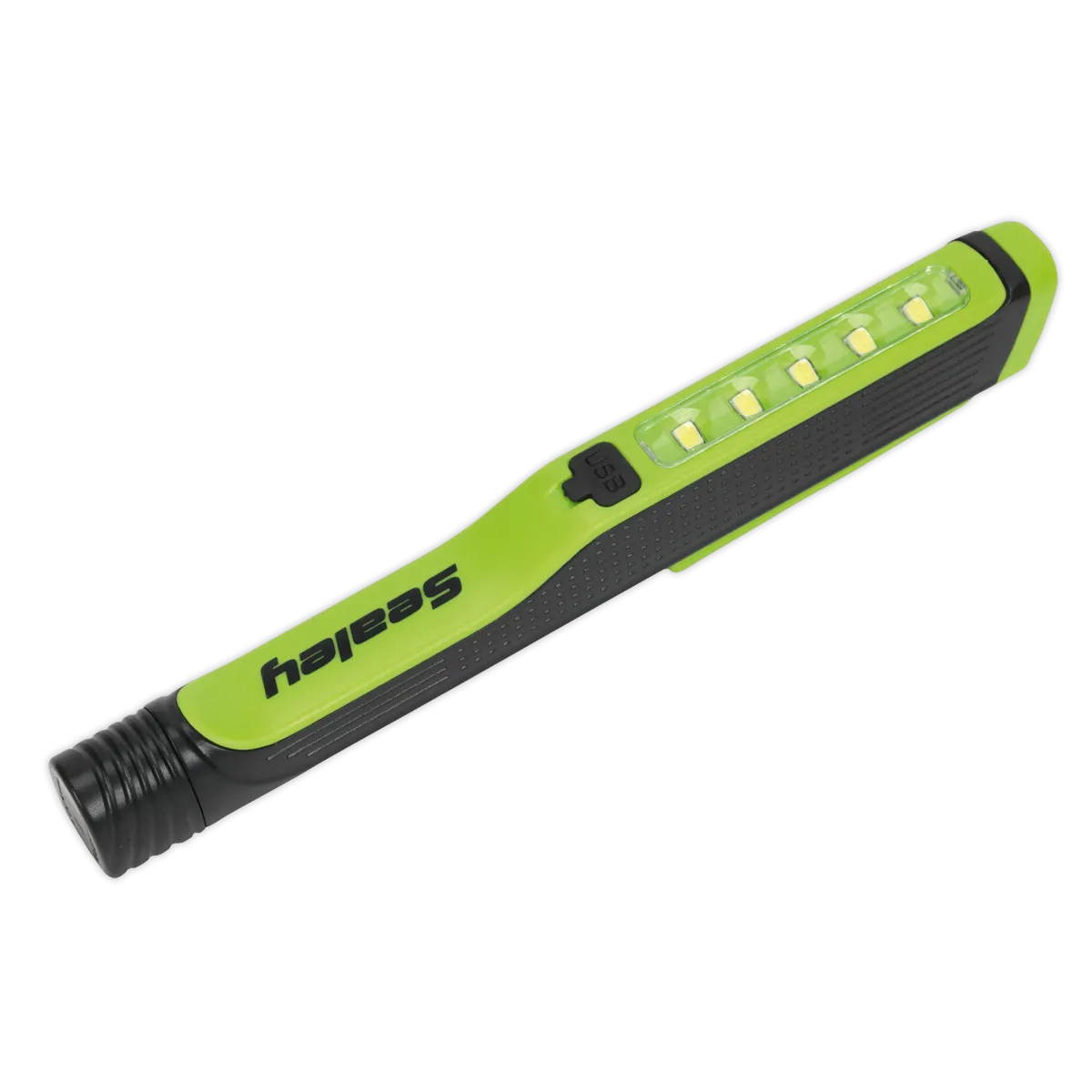 Rechargeable USB Penlight 5 SMD   1 LED - Green