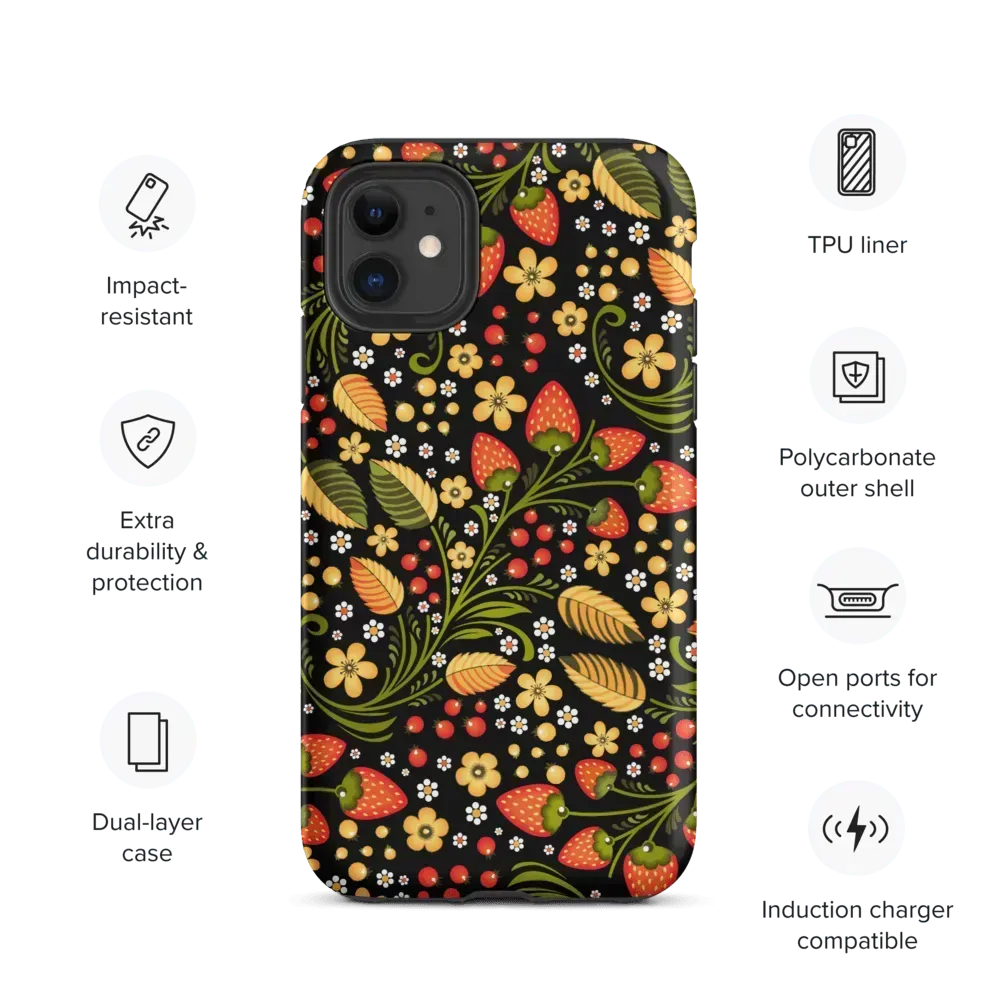 Russian Khokhloma Tough iPhone® Case