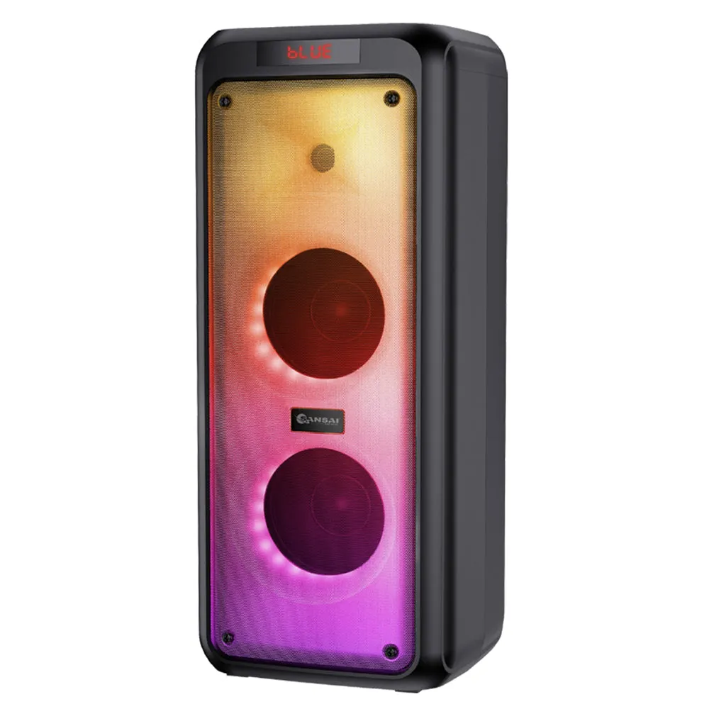 Sansai 400W LED Portable Bluetooth Rechargeable Party Speaker with Remote