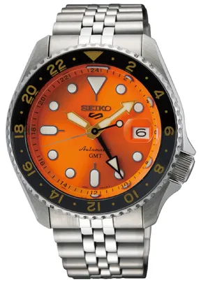 Seiko 5 SSK005K1 Sports Mikan Orange GMT Automatic Watch for Men