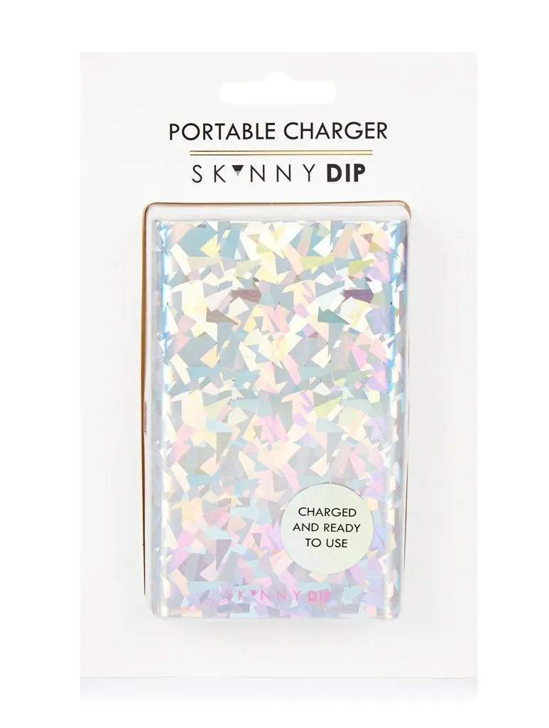 Silver Dust Portable Charger