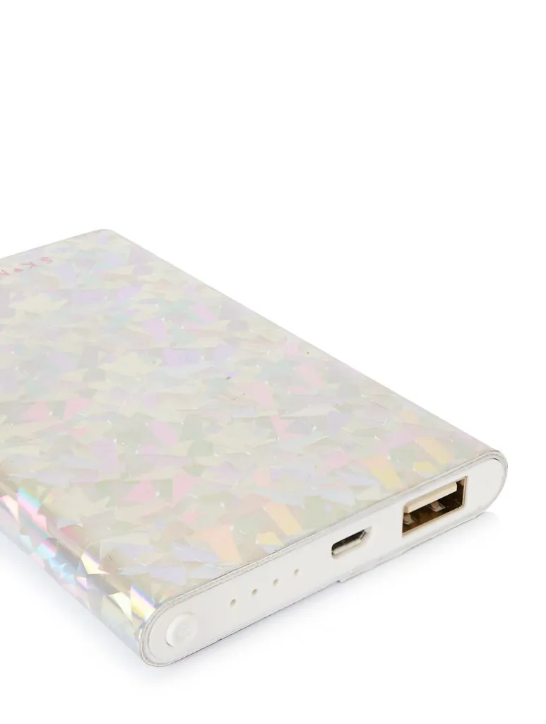 Silver Dust Portable Charger