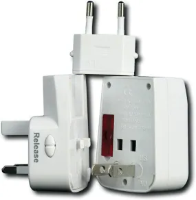 Sima SIP-5USB International Travel Adapter With Built In USB Charger