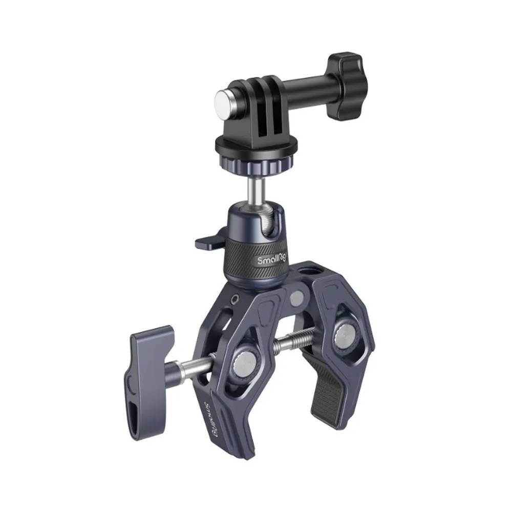 SmallRig Super Clamp with Ball Head Mount, 14-65mm Clamping Range, 3.5kg Load Capacity, Action Camera Mount, 1/4"-20 & 3/8"-16 Attachment Holes for Photography & Studio Equipment | 4102B