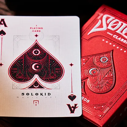 Solokid Ruby Playing Cards by SOLOKID Playing Cards