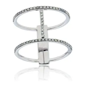 Straight Bar Diamond Fashion Ring