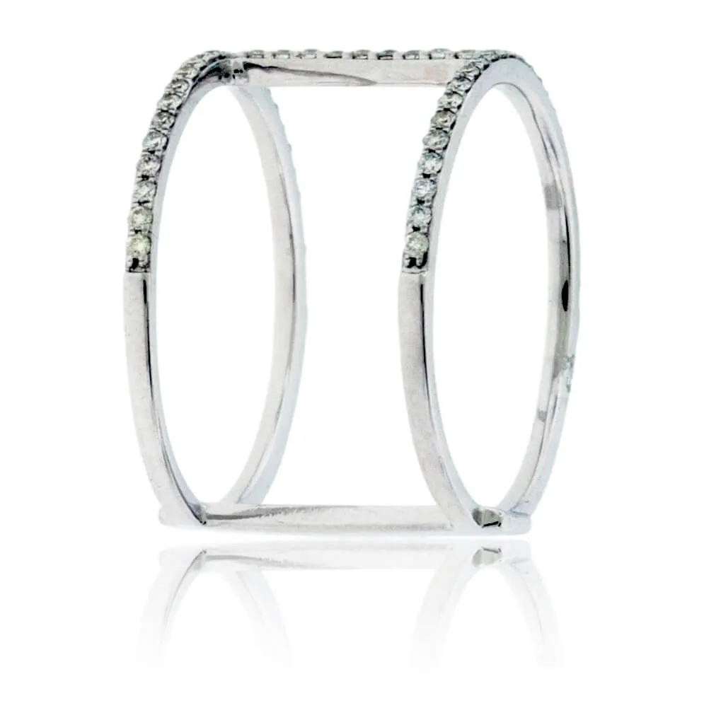 Straight Bar Diamond Fashion Ring