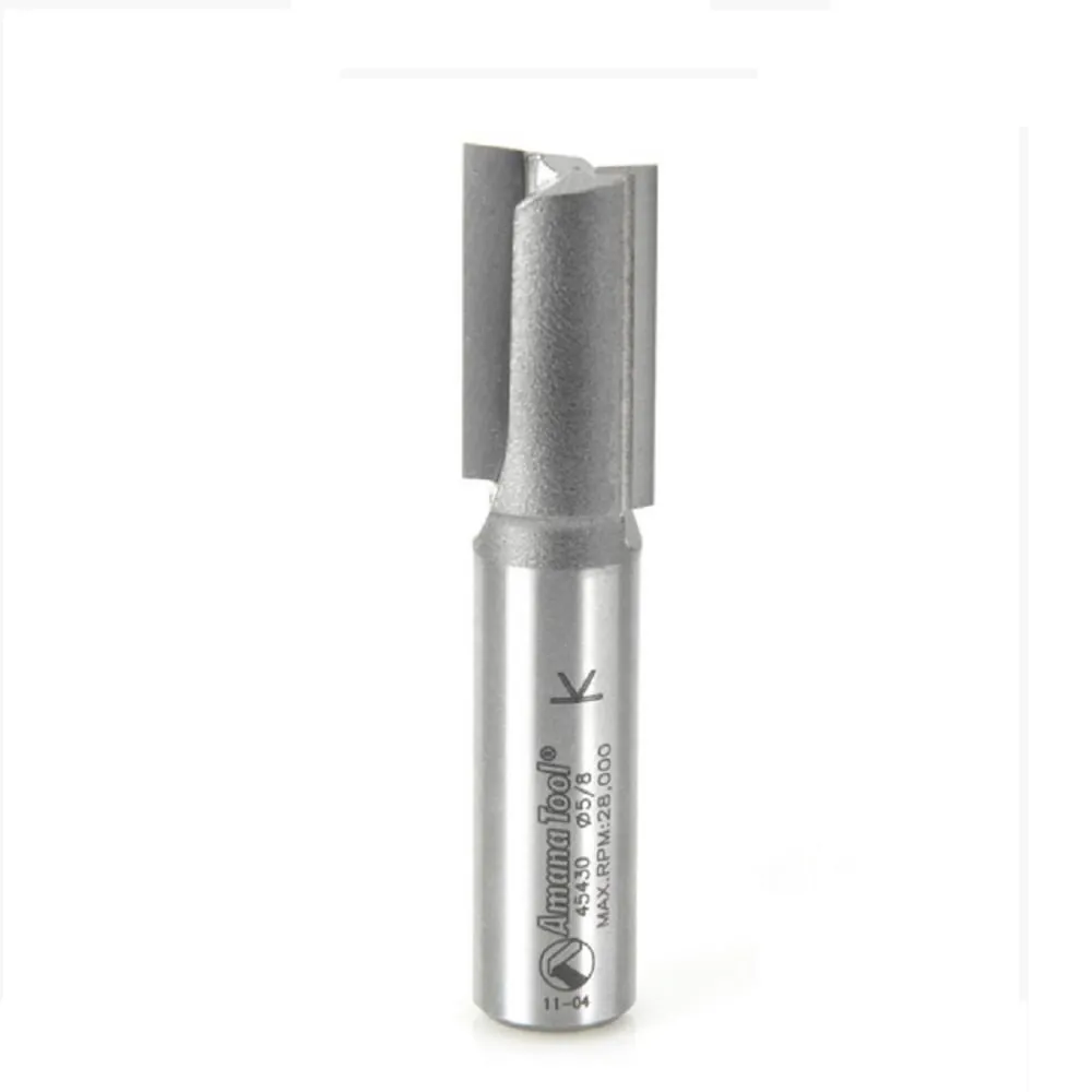 Straight Plunge Router Bit | 2 Flute | Various Dia x 1" x 1⁄2 Shank | 45430 | 738685854303