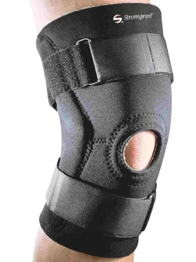 Stromgren Athletics Black Neoprene Knee Stabilizer with Dual Hinges