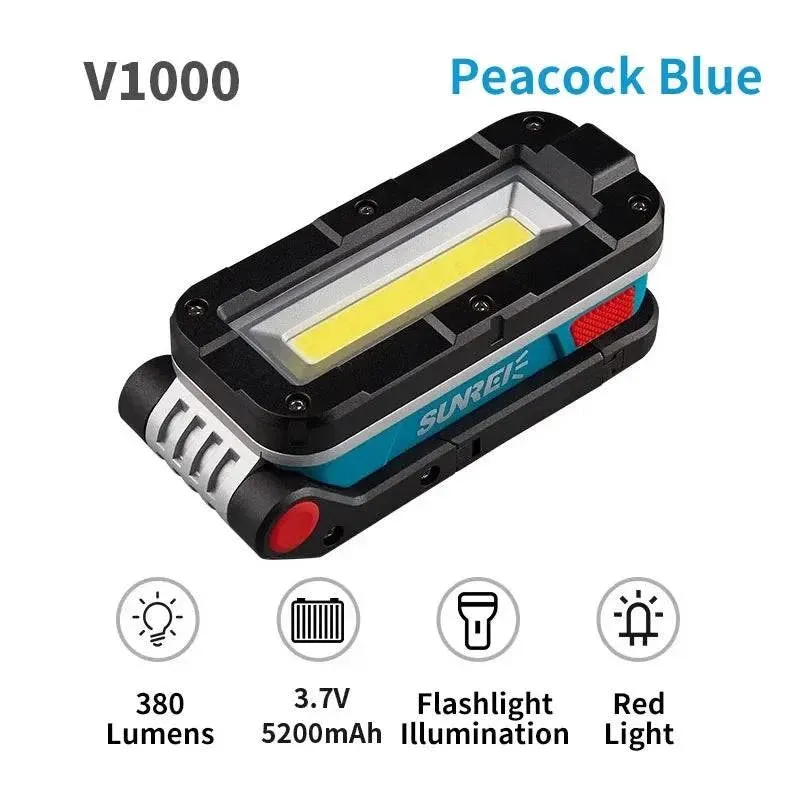 SUNREI V380 V1000  LED Work Light Auto Repair And Repair Super Bright Strong Light Camping Light Emergency Light Outdoor