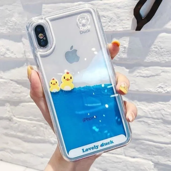 Swimming Duck iPhone Case