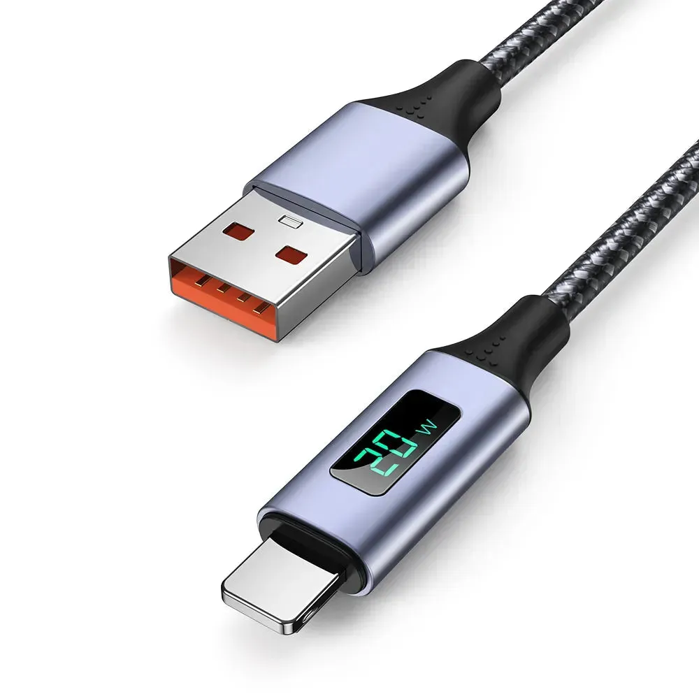 TOPK AN50 USB-C Cable with Volt Amp Display Data Fast Charge for Samsung, Xiaomi, LG, HTC