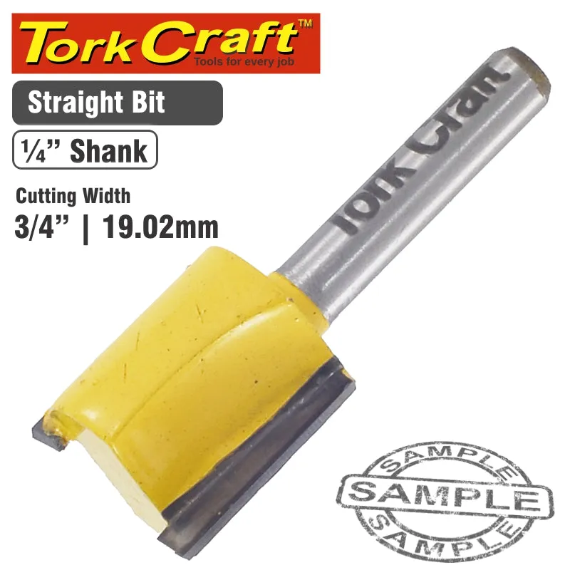 TORK CRAFT ROUTER BIT STRAIGHT 3/4' (19MM) CKP208