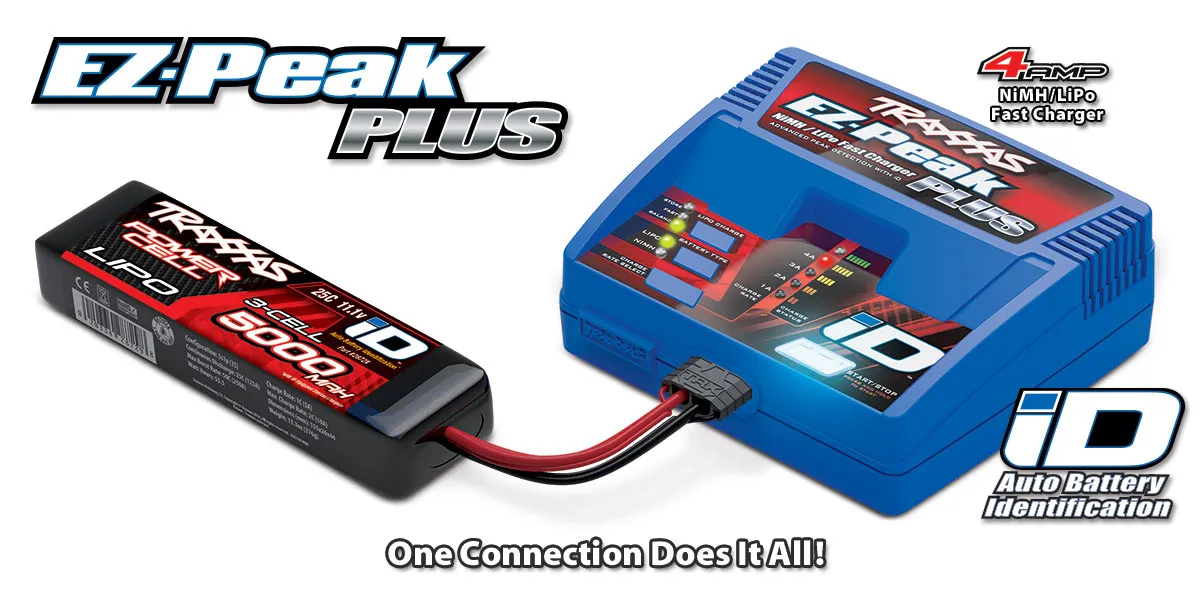 Traxxas 2994 Batterycharger completer pack (includes #2970 iD® charger (1) #2849X 4000mAh 11.1v 3-Cell 25C LiPo Battery (1))