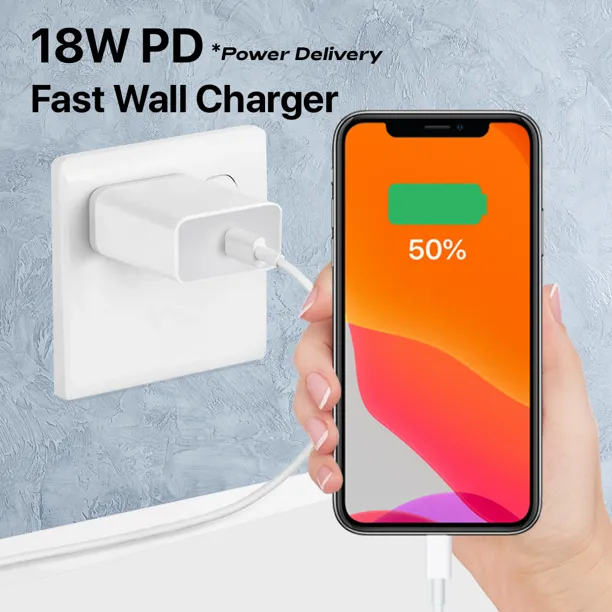 Type-C Adaptive Fast Charger Set For New Samsung Galaxy Note 10, including 6ft Type-C to Type-C Cable   Adaptive Wall Charger 18wTechnolo Newgy