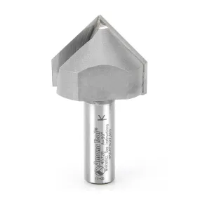 V Groove Router Bit | 90°x 1 1⁄2 Dia x 1" x 1⁄2 Shank | 45728 | 738685857281