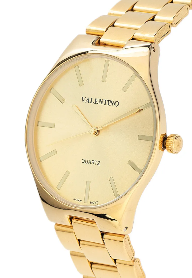 Valentino 20122397-GOLD DIAL Stainless Steel Strap Analog Watch for Women