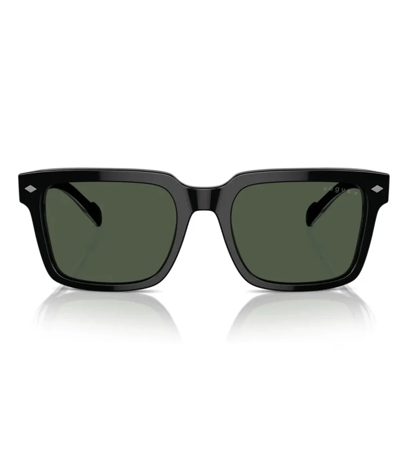 Vogue Men's Dark Green Square Sunglasses